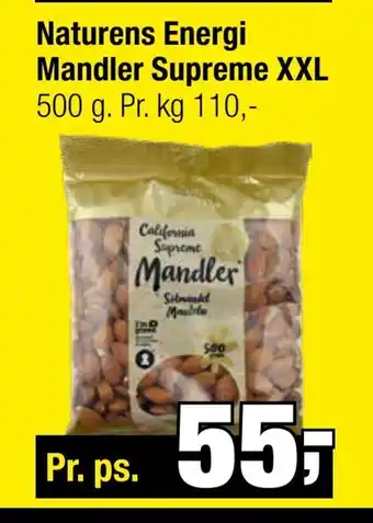 Calle Naturens energi mandler supreme xxl tilbud