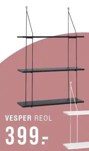 Ilva Vesper reol 3 hylder tilbud