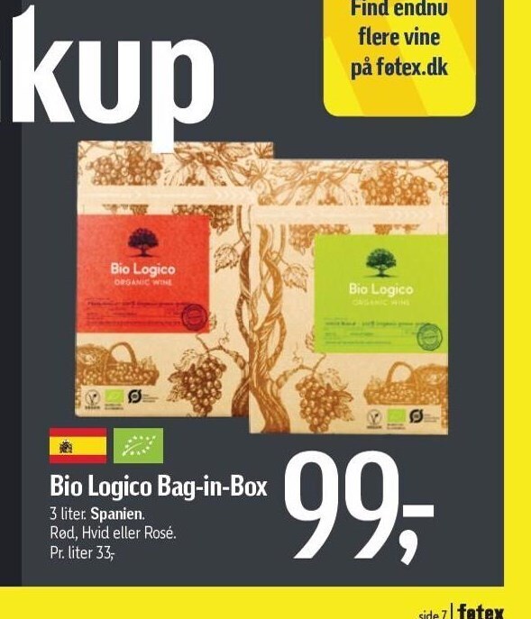 Føtex Bio logico bagin-box tilbud