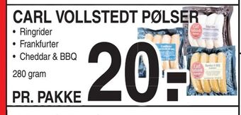 ABC Lavpris Carl vollstedt pølser tilbud