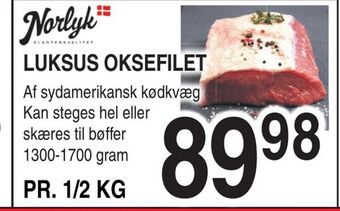 ABC Lavpris Luksus oksefilet tilbud