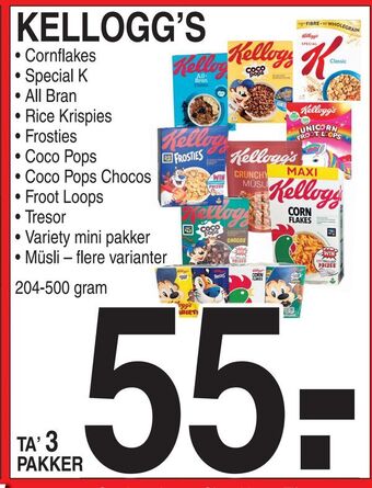 ABC Lavpris Kellogg's tilbud