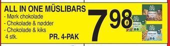 ABC Lavpris All in one müslibars tilbud