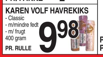 ABC Lavpris Karen volf havrekiks tilbud
