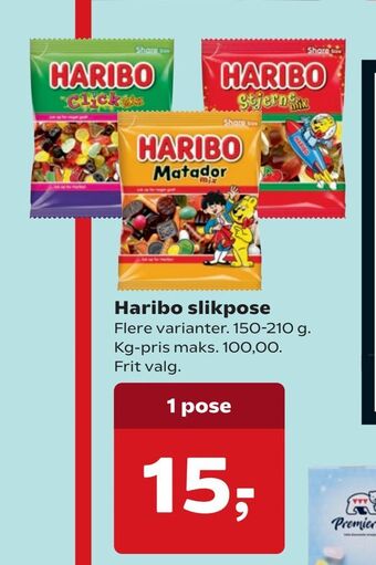 Dagli'Brugsen Haribo slikpose tilbud
