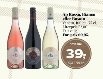 Dagli'Brugsen Ap rosso, bianco eller rosato tilbud