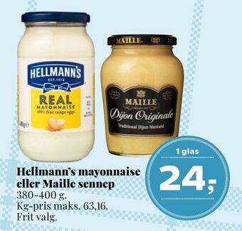 Hellmann's mayonnaise eller maille sennep