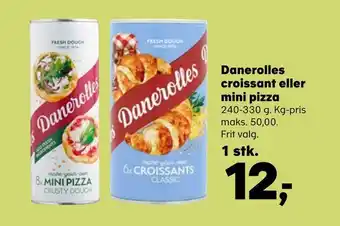 Kvickly Danerolles croissant eller mini pizza tilbud