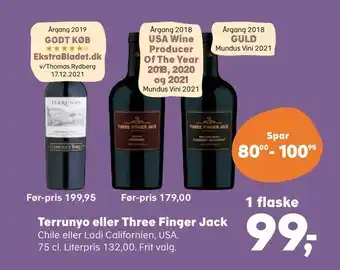 Kvickly Terrunyo eller three finger jack tilbud
