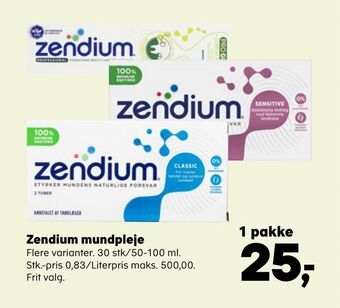 Kvickly Zendium mundpleje tilbud