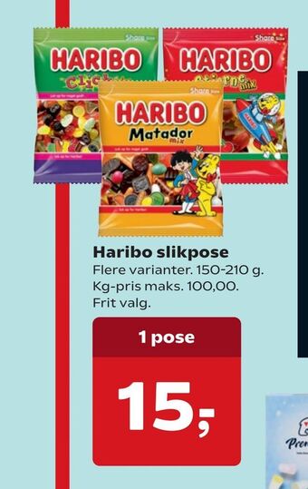 Kvickly Haribo slikpose tilbud
