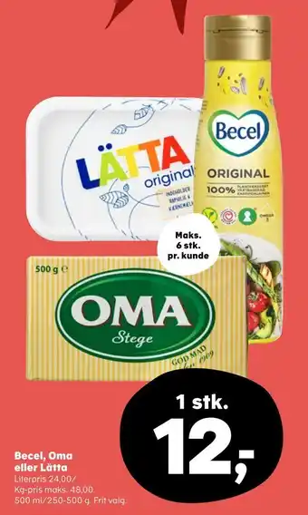 SuperBrugsen Becel, oma eller lätta tilbud
