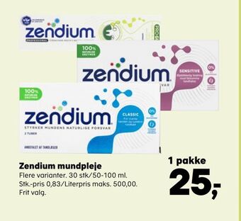 SuperBrugsen Zendium mundpleje tilbud
