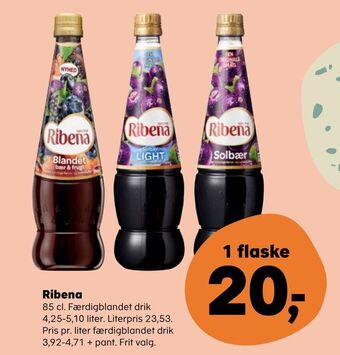SuperBrugsen Ribena tilbud
