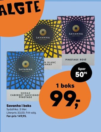 SuperBrugsen Savanha i boks tilbud