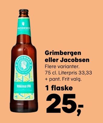 SuperBrugsen Grimbergen eller jacobsen tilbud