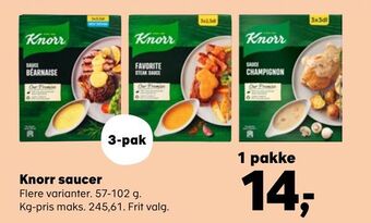 SuperBrugsen Knorr saucer tilbud