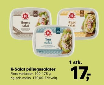 SuperBrugsen K-salat pålægssalater tilbud