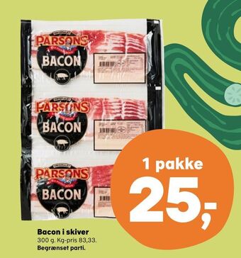 SuperBrugsen Bacon i skiver tilbud