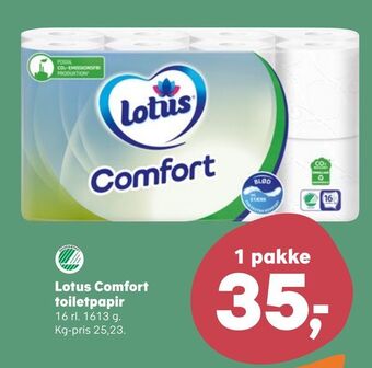 SuperBrugsen Lotus comfort toiletpapir tilbud