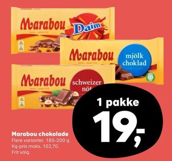 SuperBrugsen Marabou chokolade tilbud