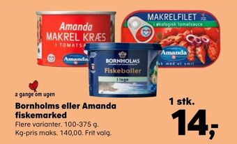 SuperBrugsen Bornholms eller amanda fiskemarked tilbud