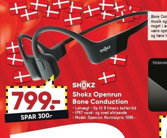 Bilka Shokz openrun bone conduction tilbud