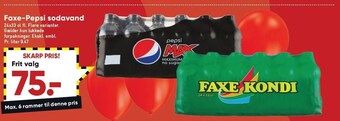 Bilka Faxe-pepsi sodavand tilbud