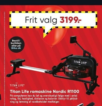 Bilka Titan life romaskine nordic r1100 tilbud