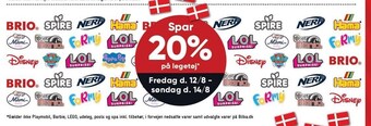 Bilka Spar 20% på legetøj tilbud
