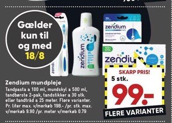 Bilka Zendium mundpleje tilbud