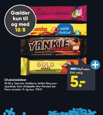 Bilka Chokoladebar tilbud
