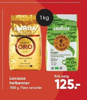 Bilka Lavazza helbønner tilbud