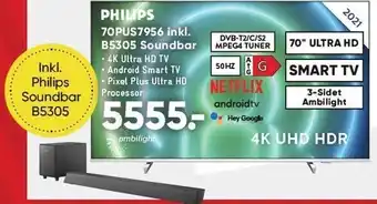 Bilka Philips 70" uhd smart tv tilbud