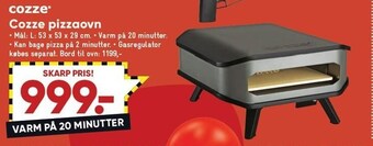 Bilka Cozze pizzaovn tilbud