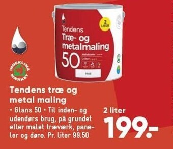 Bilka Tendens træ og metal maling tilbud