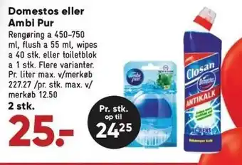 Bilka Domestos el. ambi pur 2 stk. tilbud