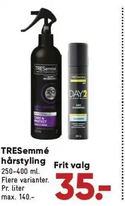 Bilka Tresemmé hårstyling tilbud