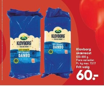 Bilka Klovborg skæreost tilbud