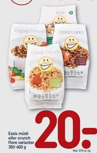 REMA 1000 Easis müsli el. crunch tilbud