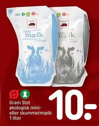 REMA 1000 Øko mini- el. skummetmælk tilbud