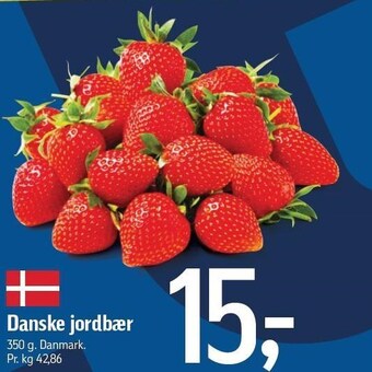 Føtex Danske jordbær tilbud
