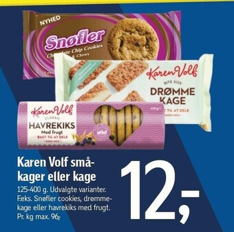 Føtex Karen volf småkager el. kage tilbud