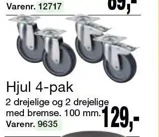 Hjul 4-pk