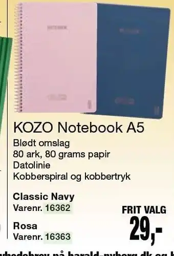 Kozo noteblook a5