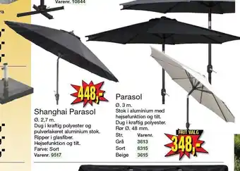 Harald Nyborg Shanghai parasol el. parasol tilbud