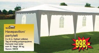 Harald Nyborg Havepavillon/partytelt tilbud