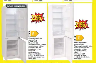 Harald Nyborg Køleskab/fryseskab tilbud