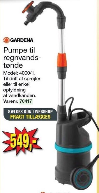 Harald Nyborg Pumpe til regnvandstønde tilbud