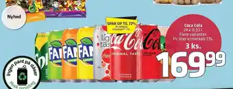 Fleggaard Coca cola 3 ks. tilbud